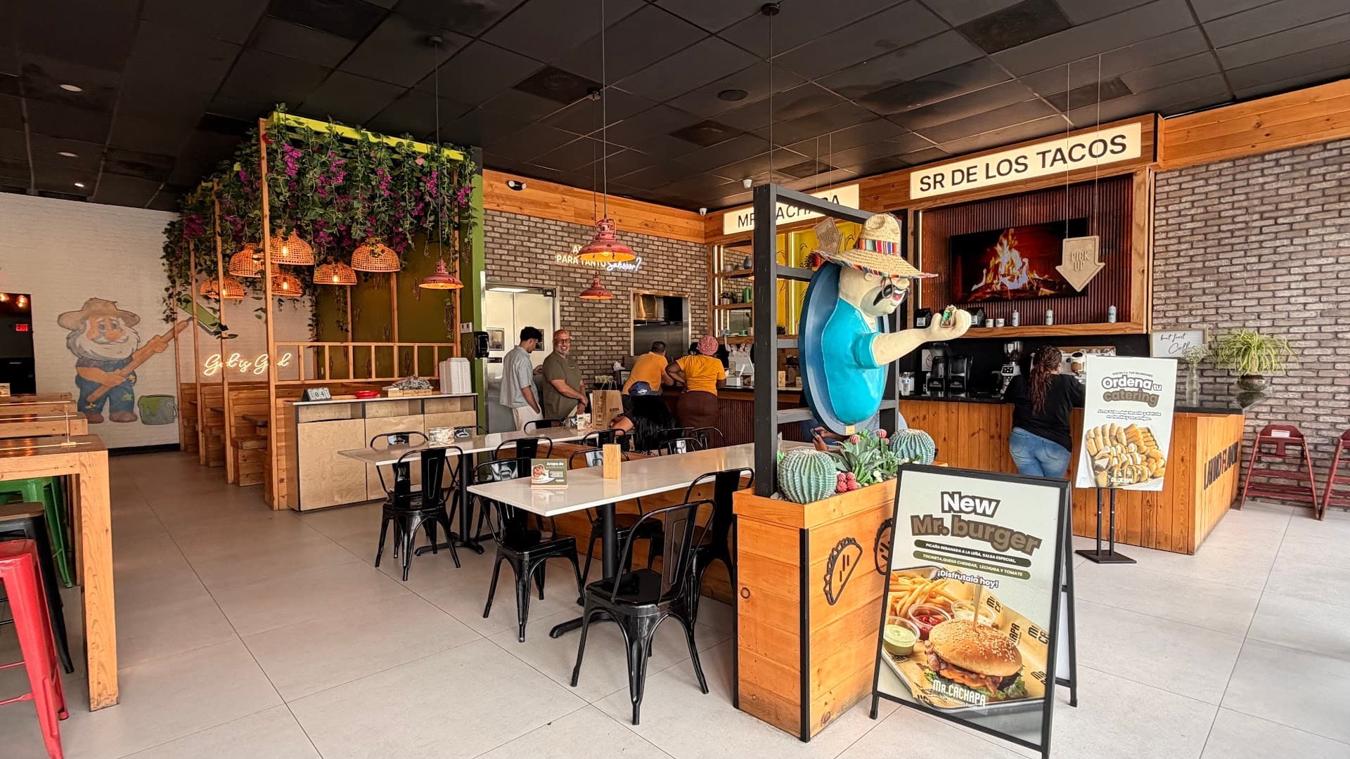 Interior view of Mr Cachapa Wynwood restaurant in Miami