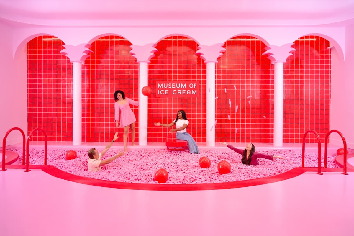 Museum of Ice Cream colorful interior in Miami