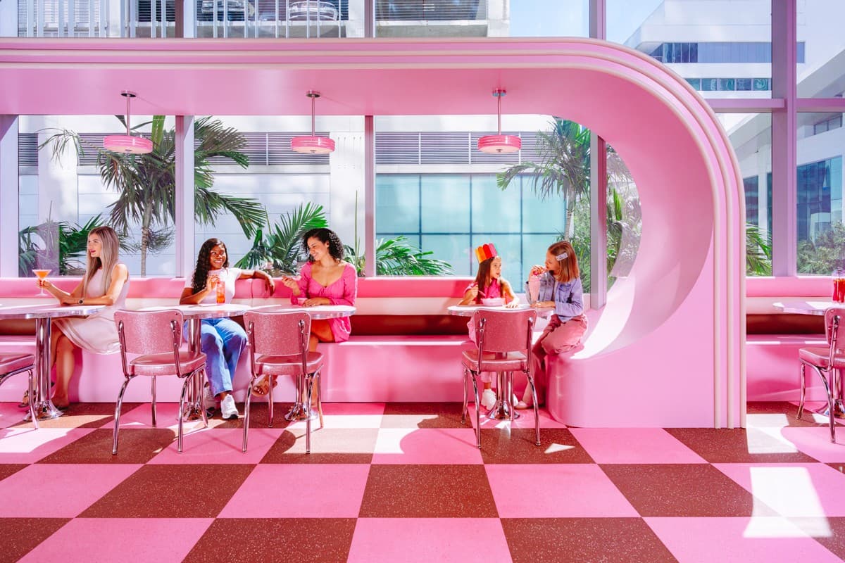 Colorful interior of Museum of Ice Cream in Miami