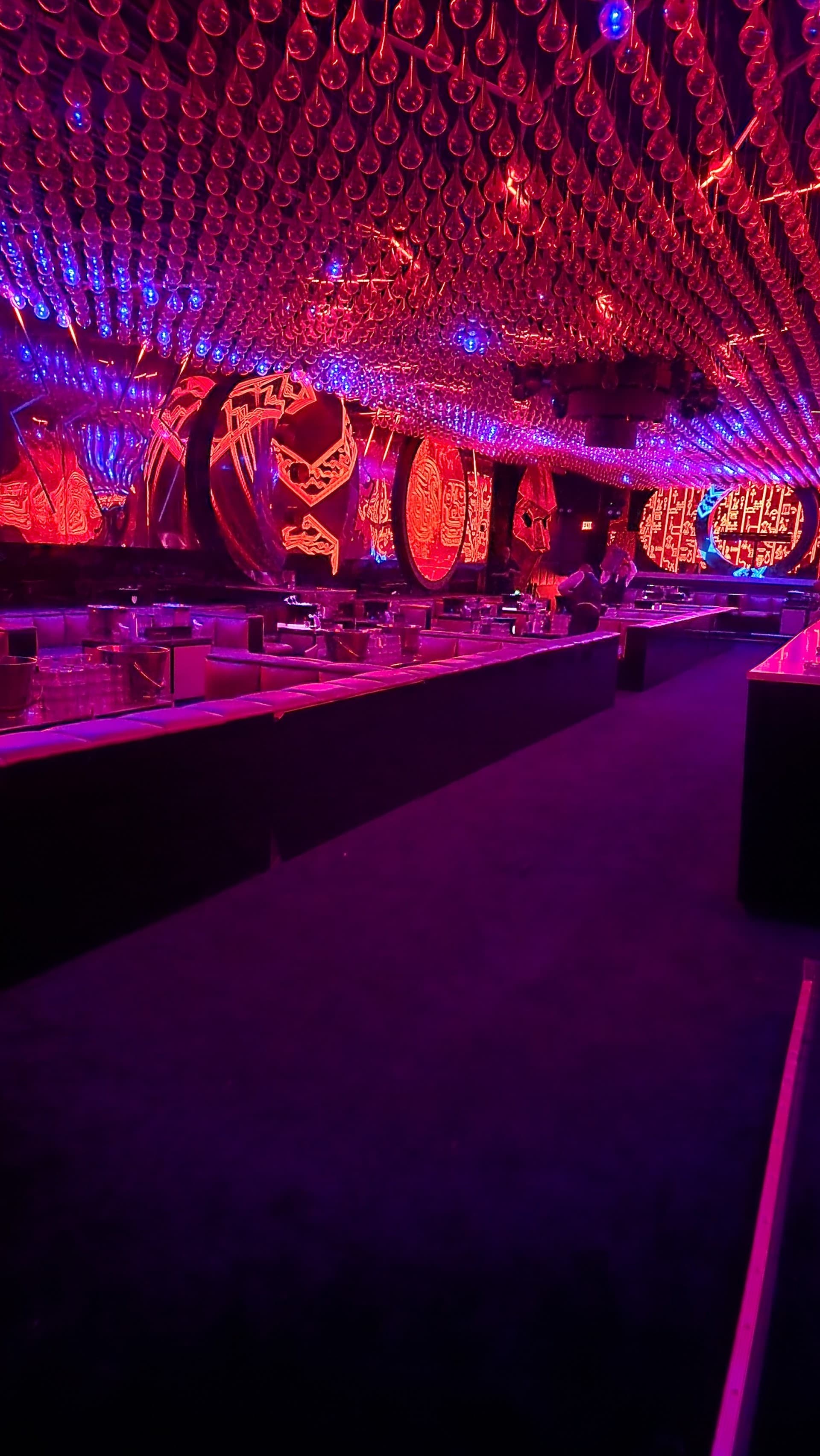 Stylish interior of Mynt Lounge in Miami Beach