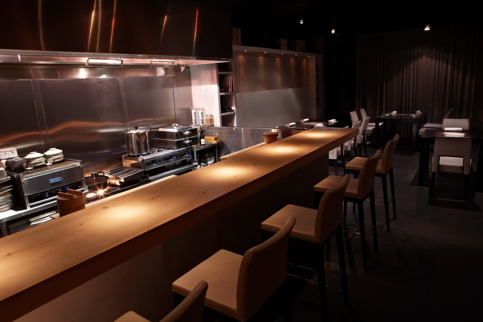 NAOE restaurant interior view in Miami