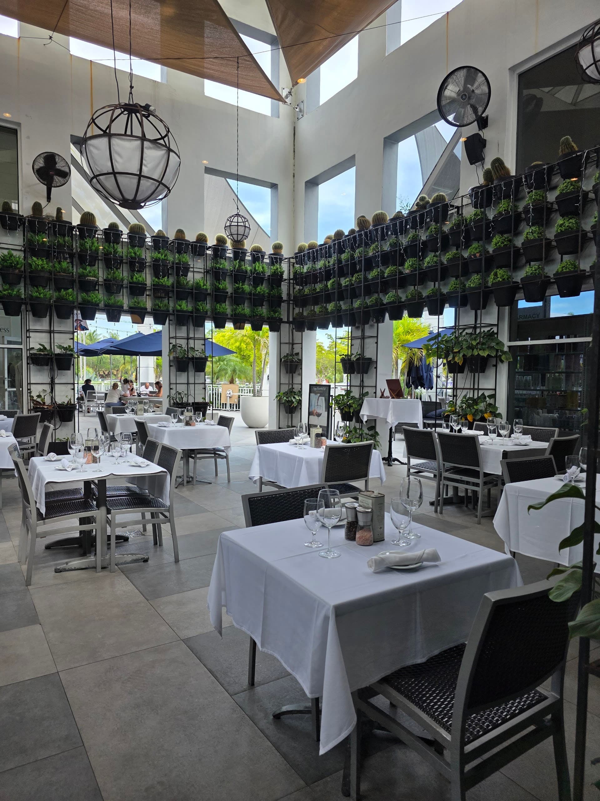 NARBONA Key Biscayne interior dining area with plants