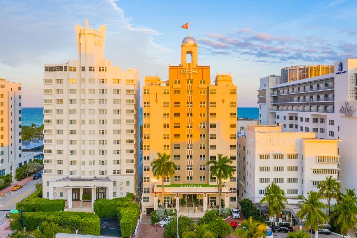 National Hotel exterior view in Miami Beach