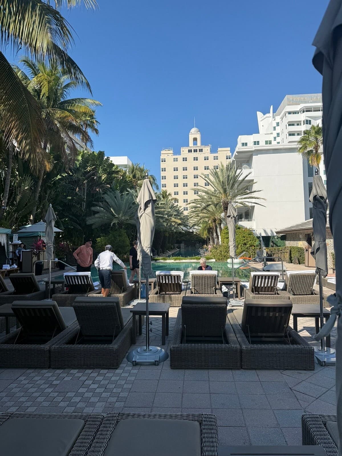 National Hotel pool area in Miami Beach