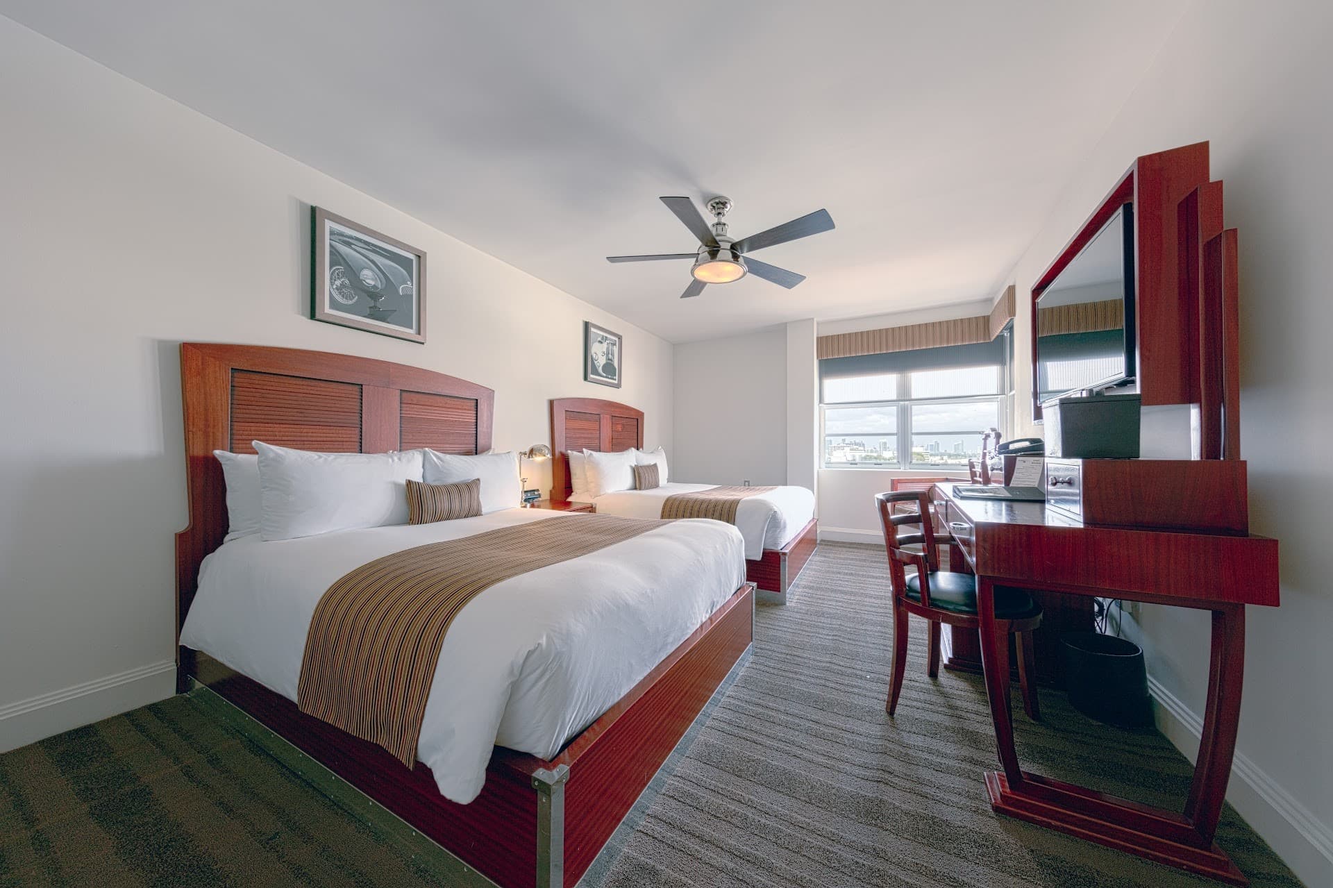 Guest room at National Hotel in Miami Beach
