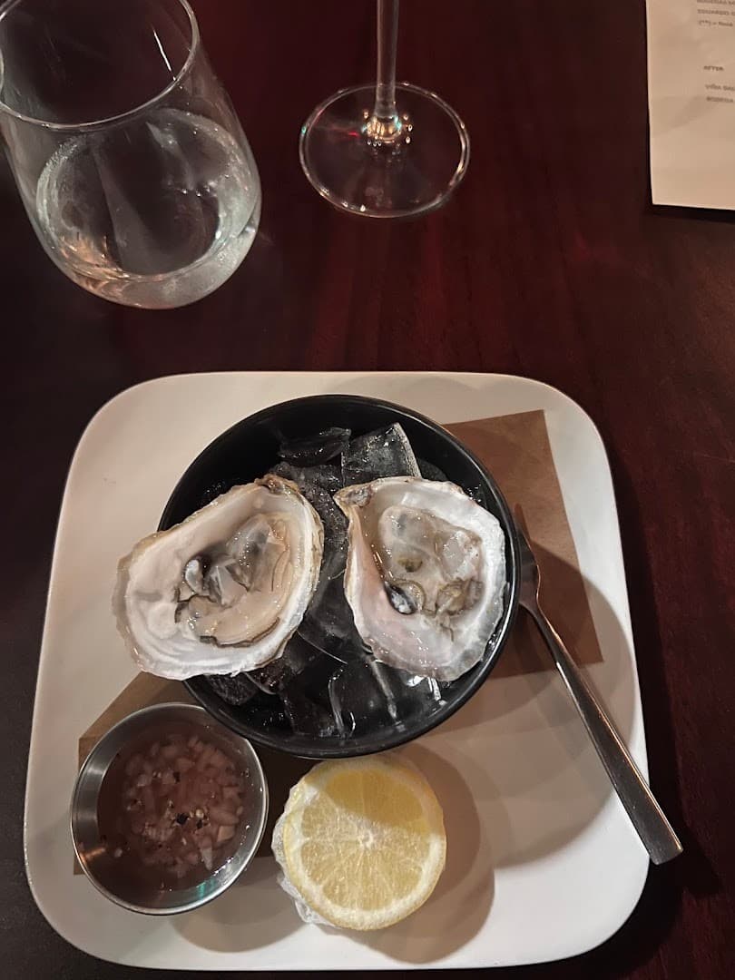 Oysters served at Niu Kitchen in Miami