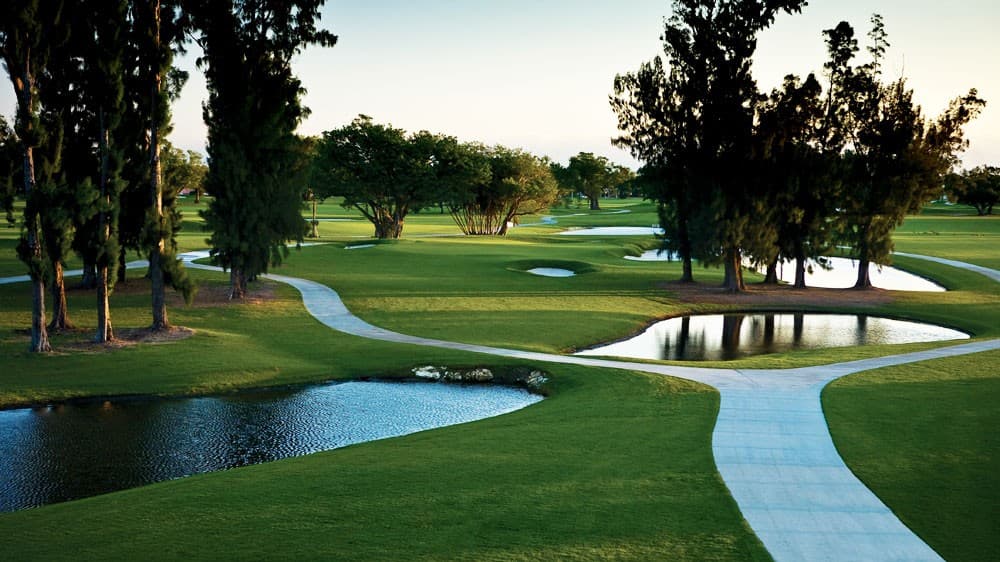 Normandy Shores Golf Course scenic view in Miami Beach