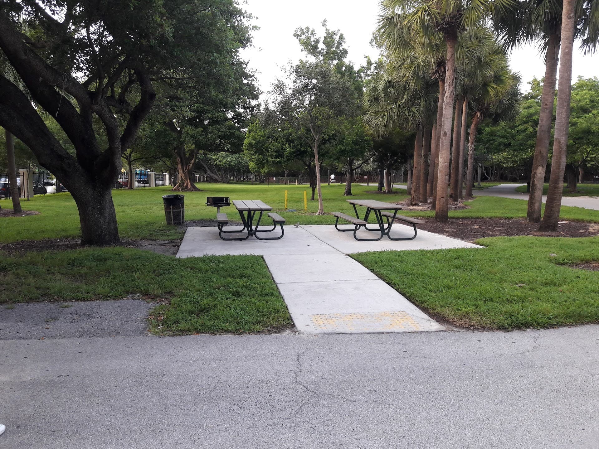 North Beach Oceanside Park picnic area in Miami Beach