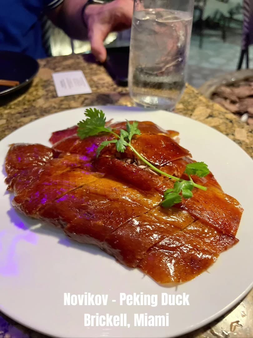 Peking Duck at Novikov Miami