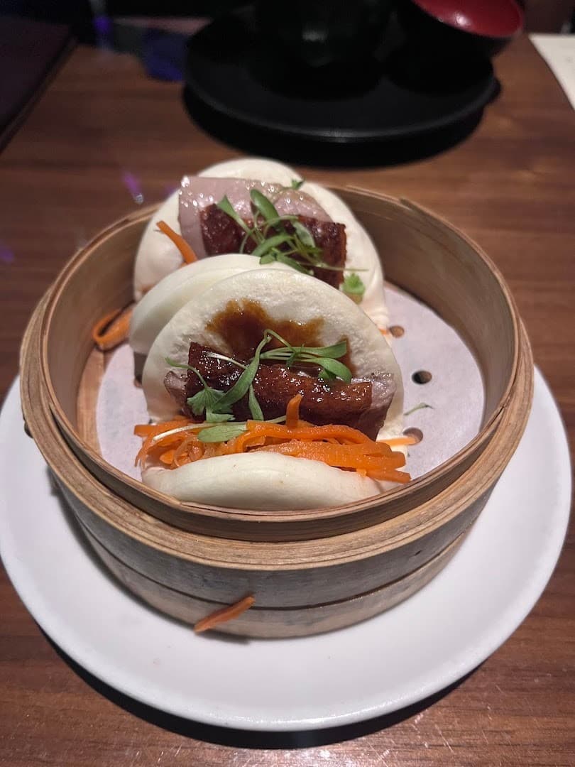 Steamed buns with pork at Novikov Miami