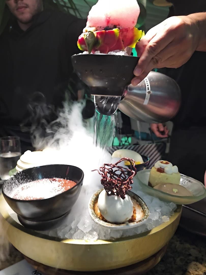 Dessert presentation at Novikov Miami