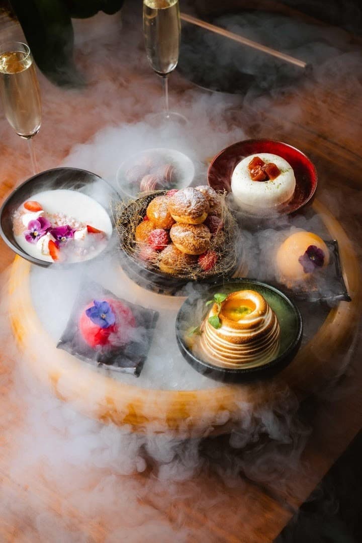 Desserts at Novikov Miami restaurant