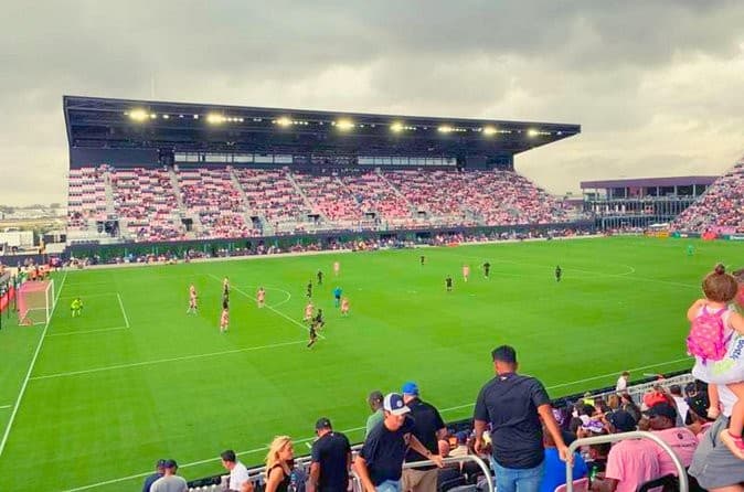 Nu Stadium soccer match view in Miami