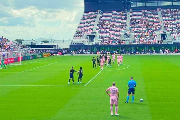 Soccer match at Nu Stadium in Miami