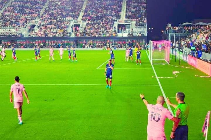 Soccer match at Nu Stadium in Miami