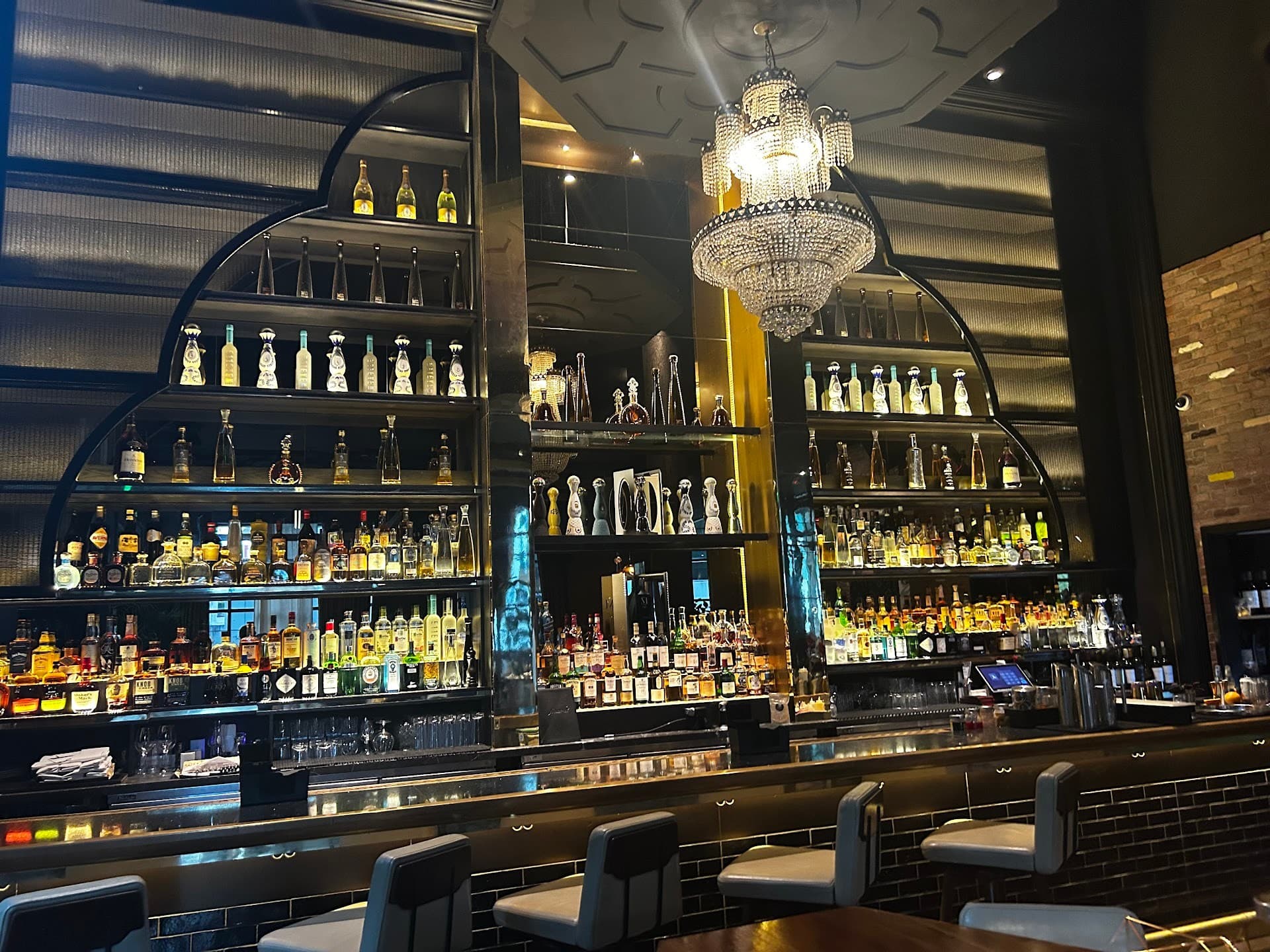 Nusr-Et Steakhouse interior bar in Miami