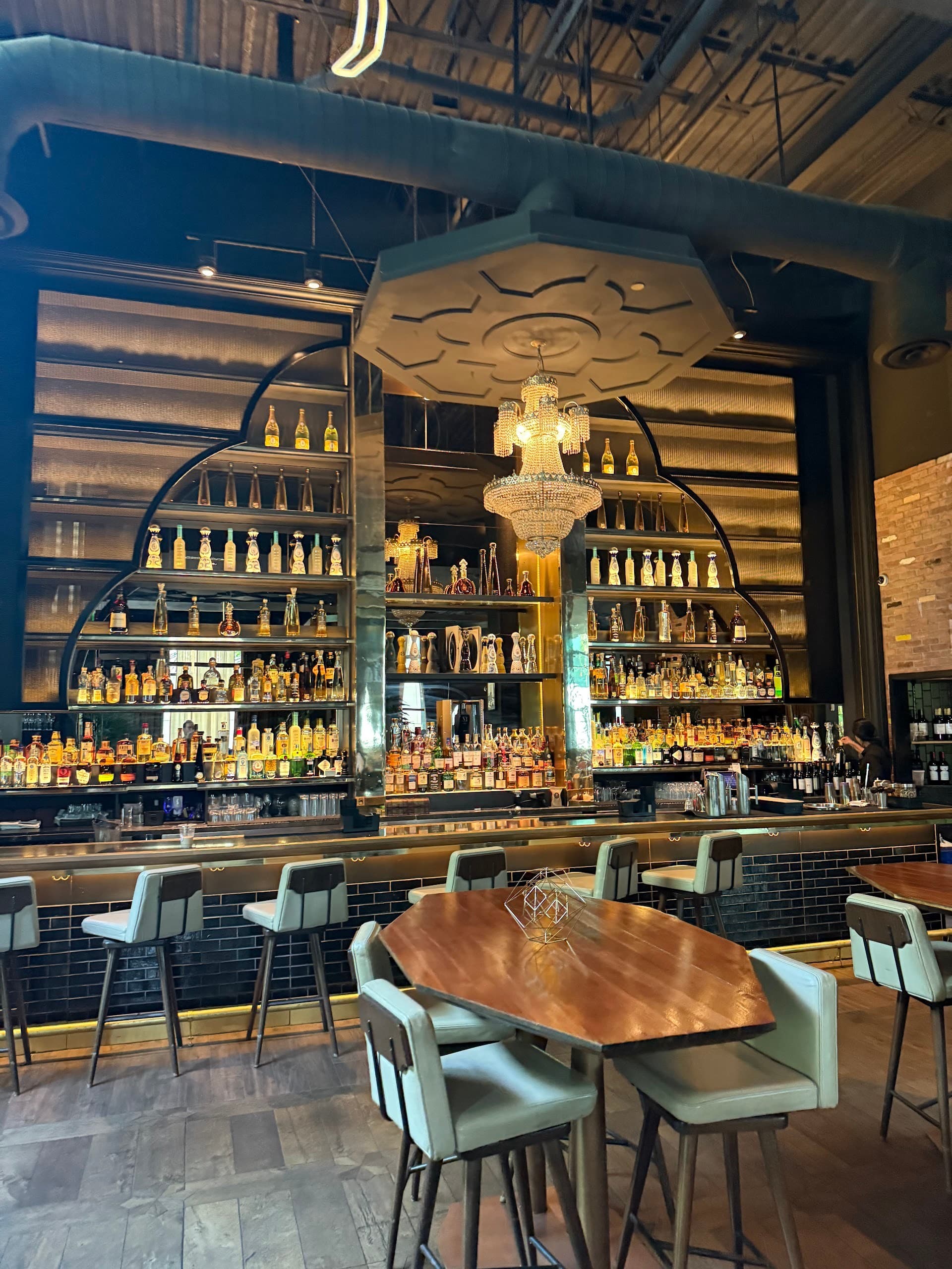 Stylish interior of Nusr-Et Steakhouse in Miami