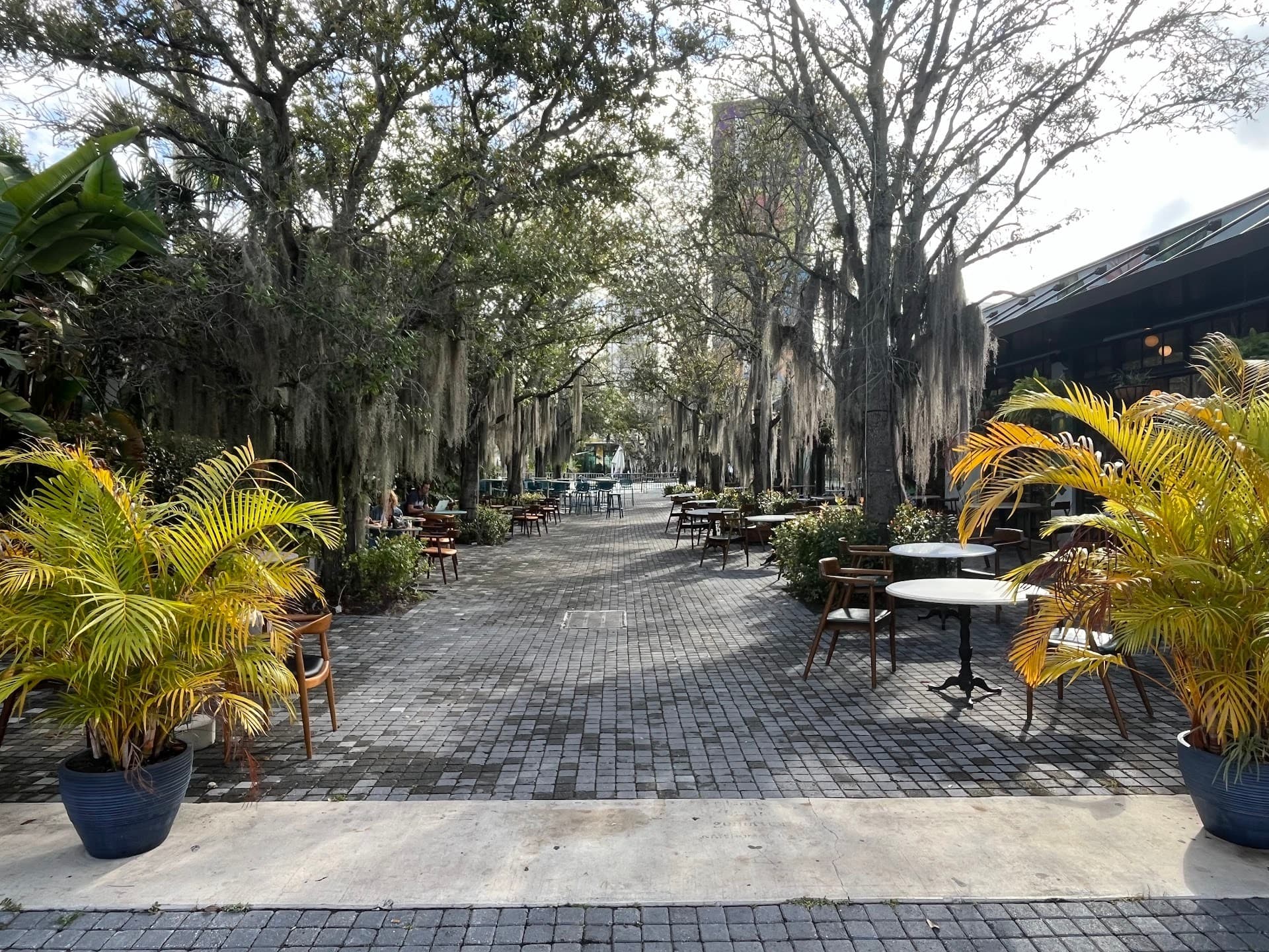 Exterior view of Oasis Wynwood, Miami restaurant