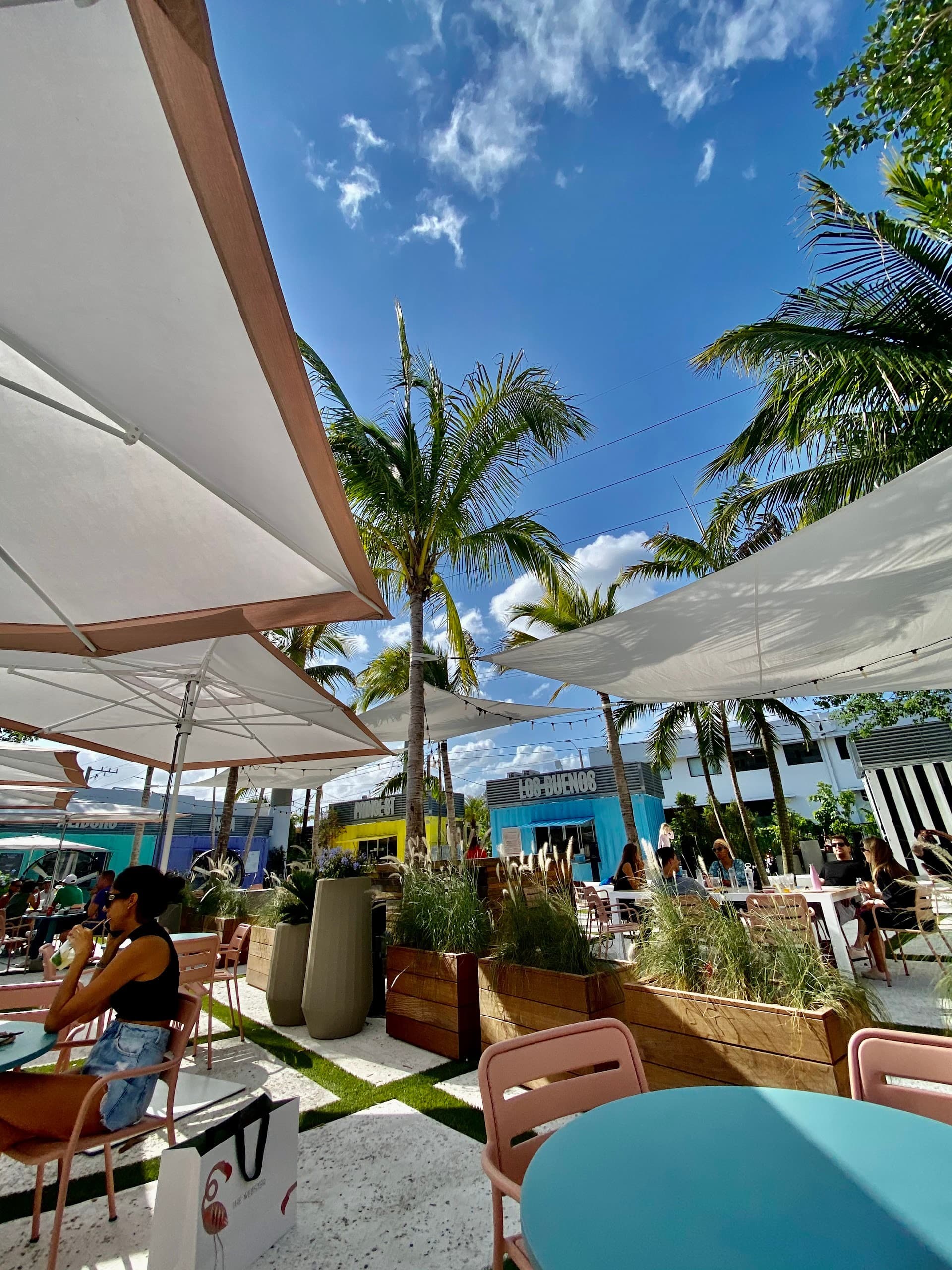 Oasis Wynwood outdoor seating area in Miami