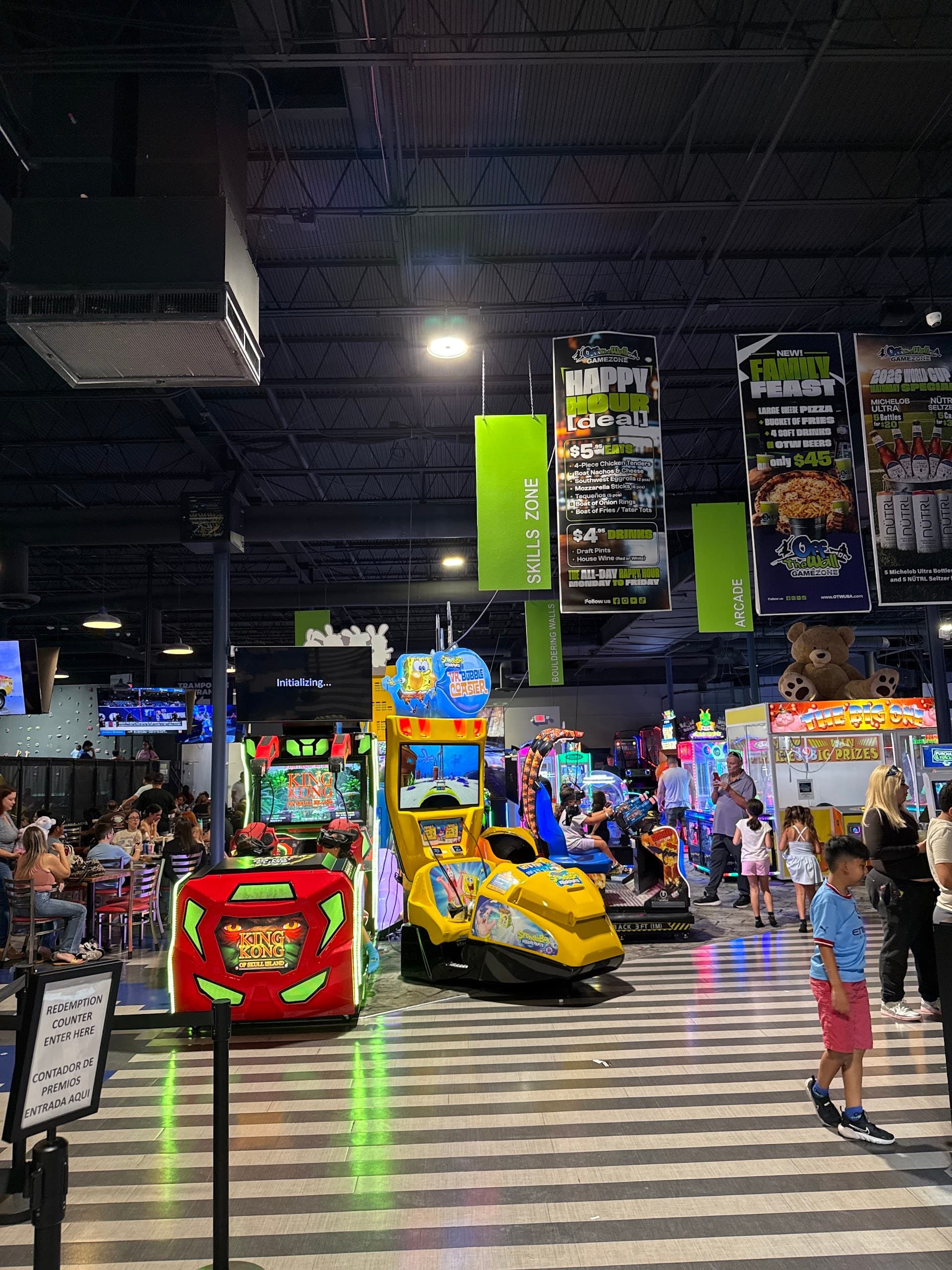 Off The Wall Kendall arcade games in Miami