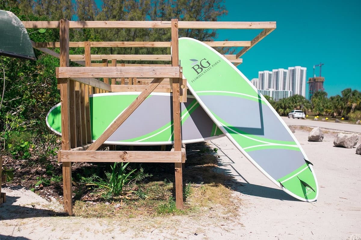Oleta River Outdoor Center paddleboards in North Miami Beach