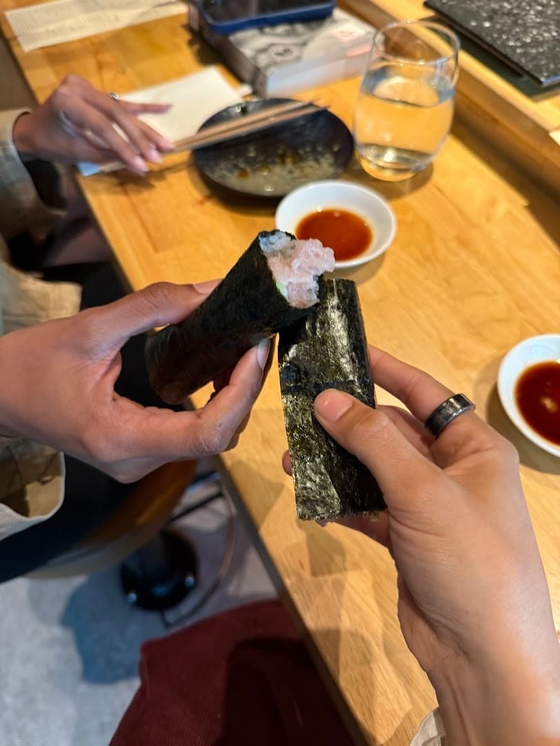 Hand rolls at OMAKAI hand roll bar in Miami