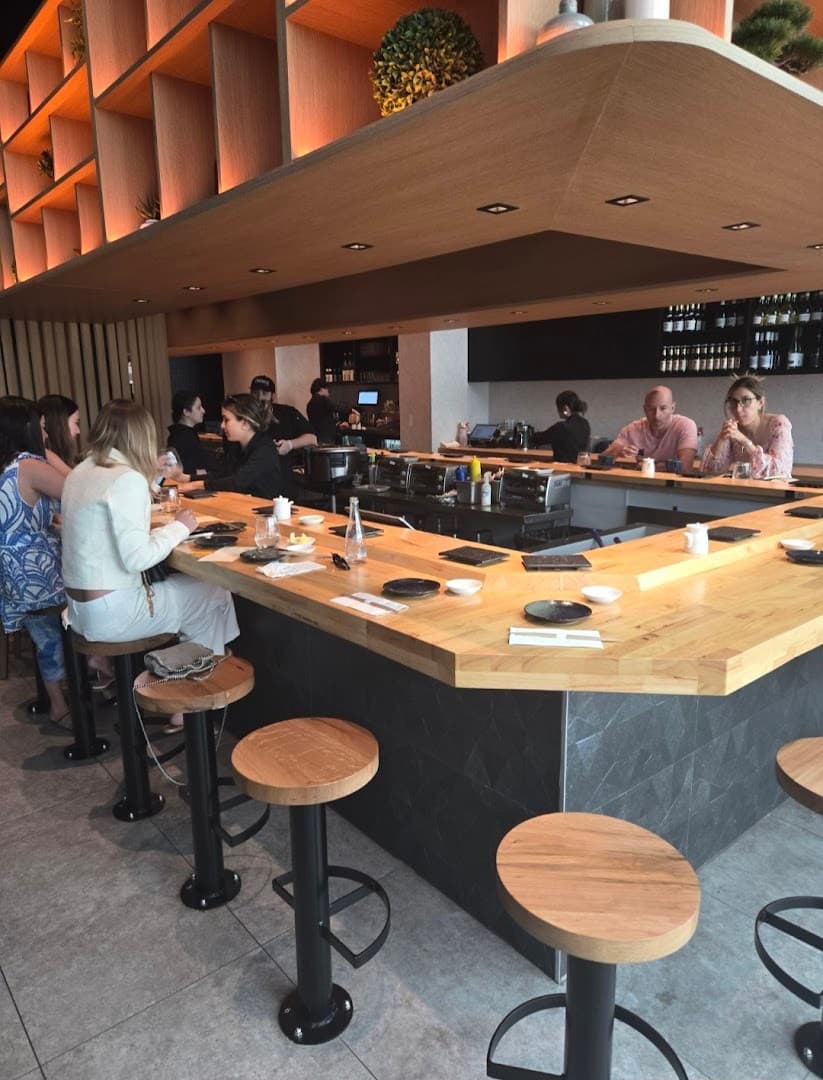 Interior view of OMAKAI hand roll bar in Miami