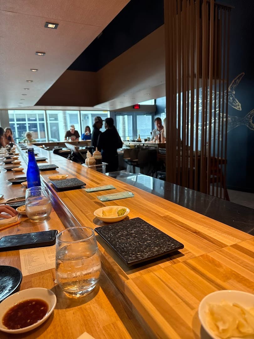 Interior view of OMAKAI hand roll bar in Miami
