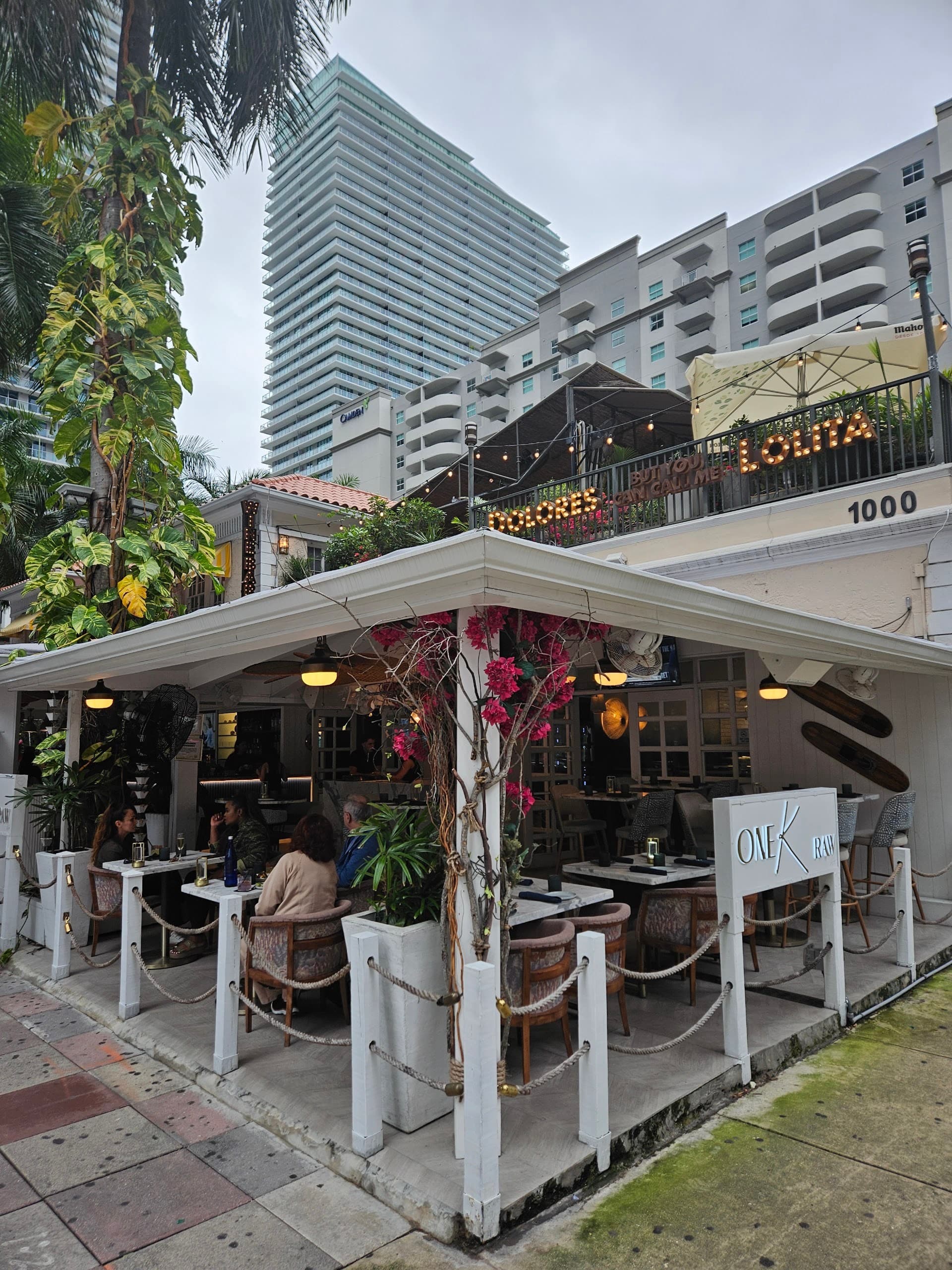 One K Miami outdoor seating area in Miami