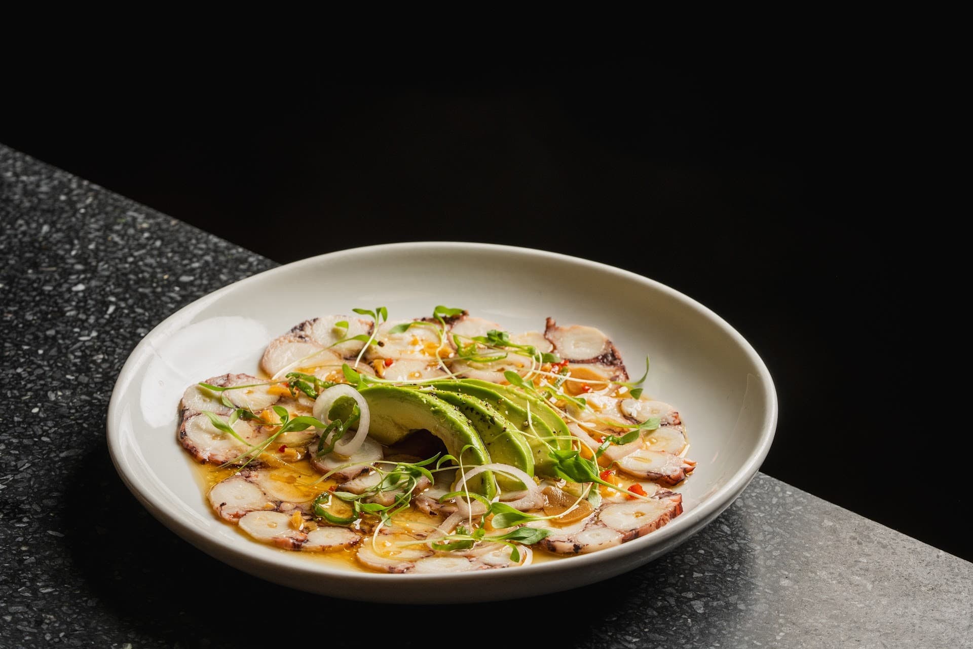 Octopus dish at Orilla Bar & Grill in Miami Beach