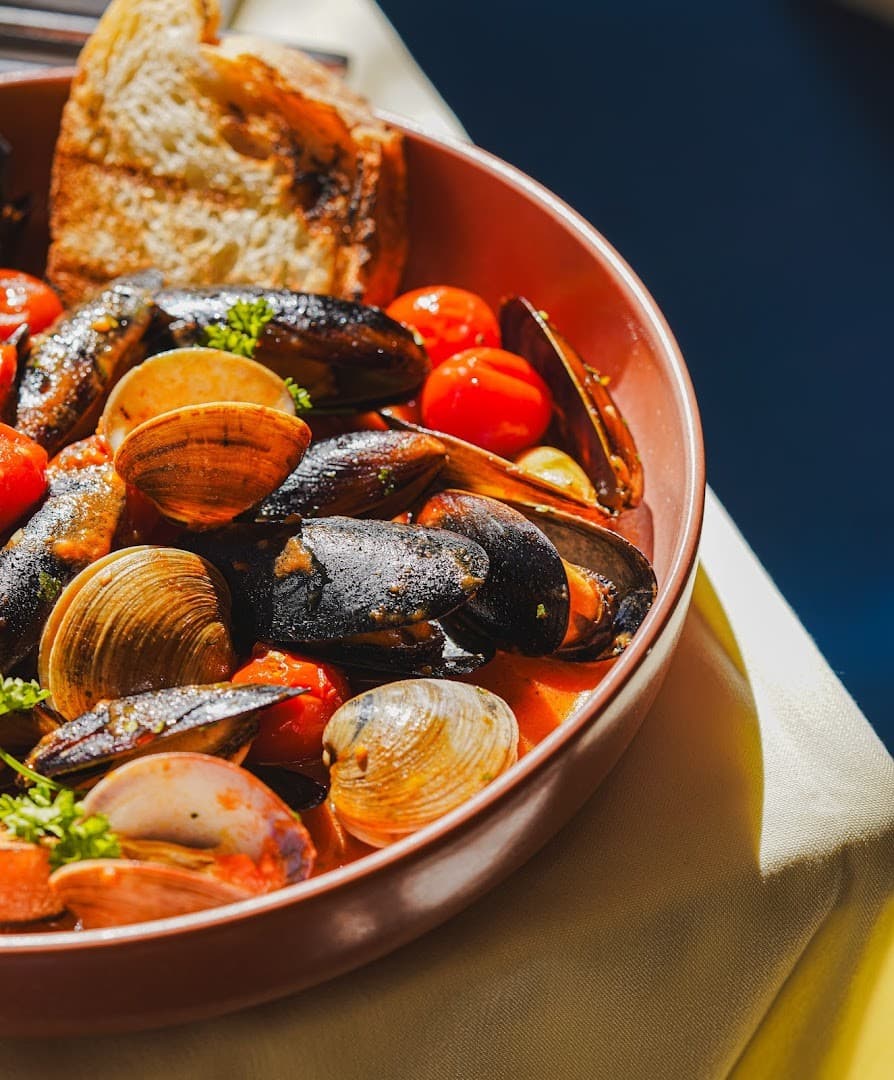 Seafood dish at Osteria Positano in Miami Beach