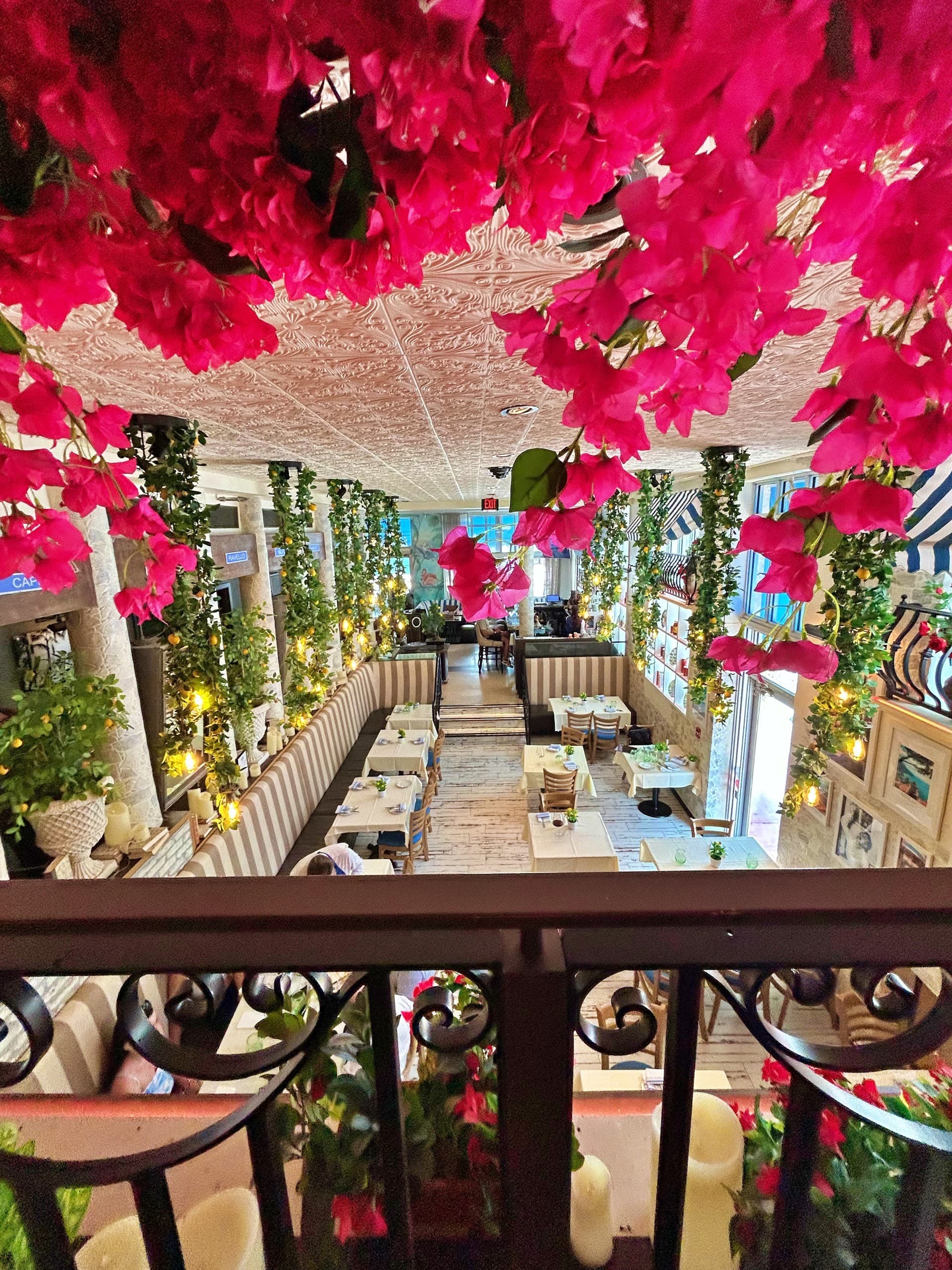 Interior view of Osteria Positano in Miami Beach