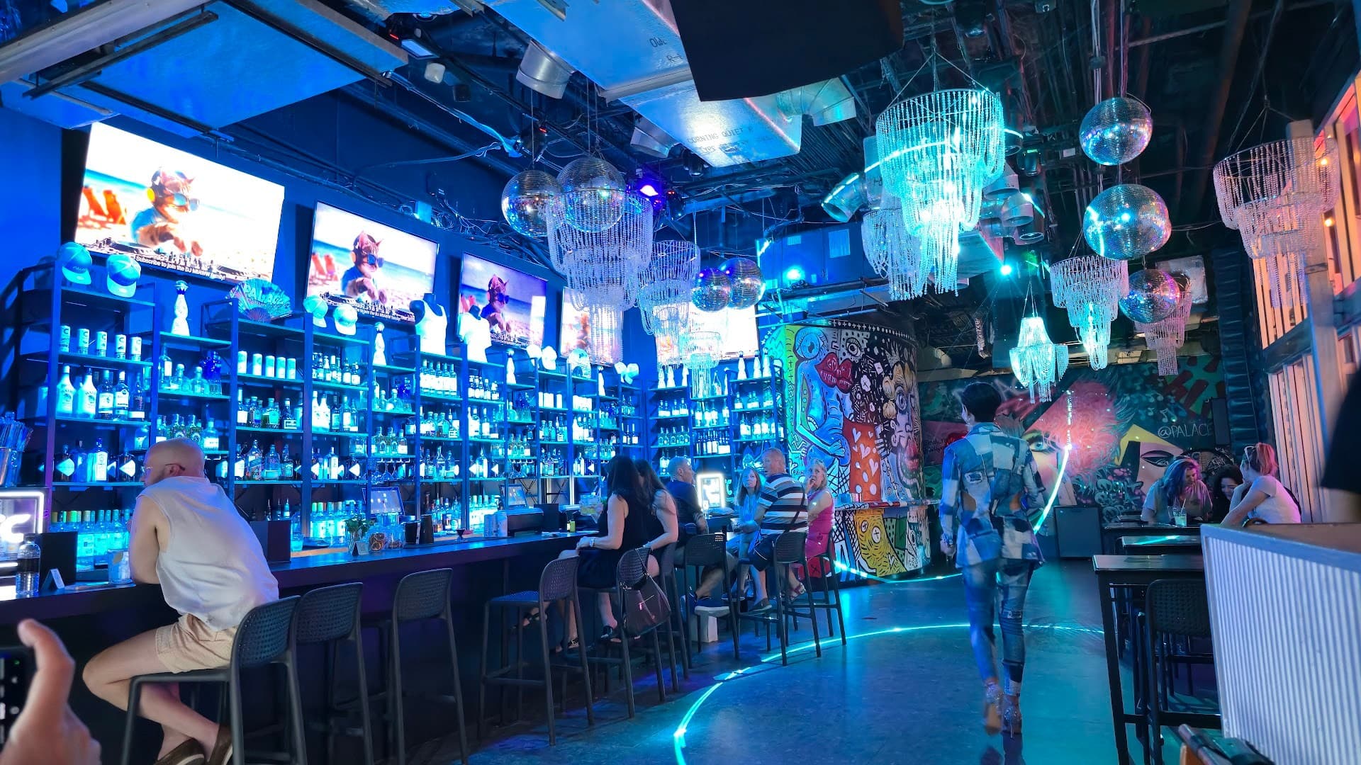 Palace Bar & Restaurant interior, Miami Beach nightlife