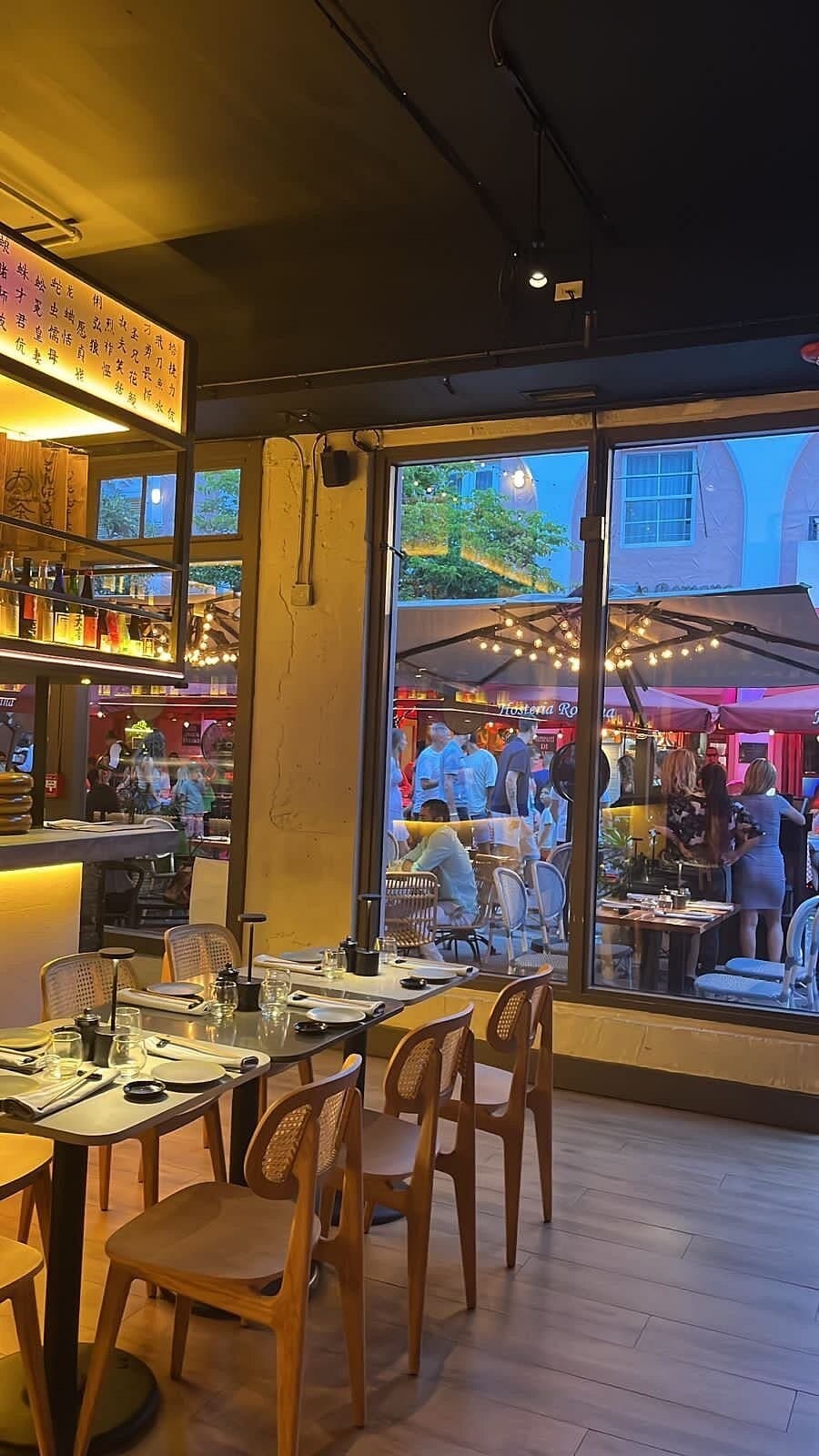 Interior view of Paperfish Sushi in Miami