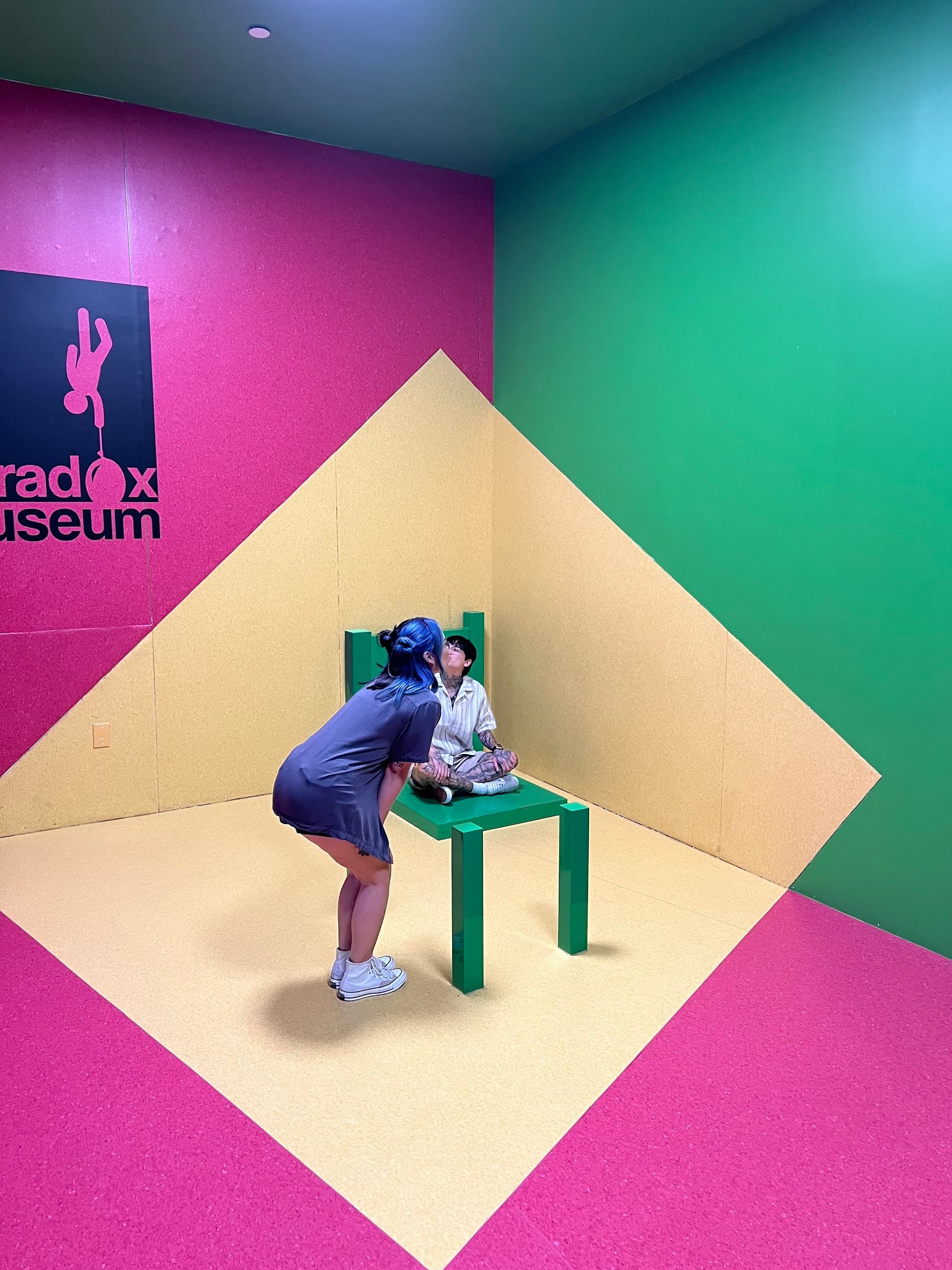 Interior view at Paradox Museum Miami with vibrant colors