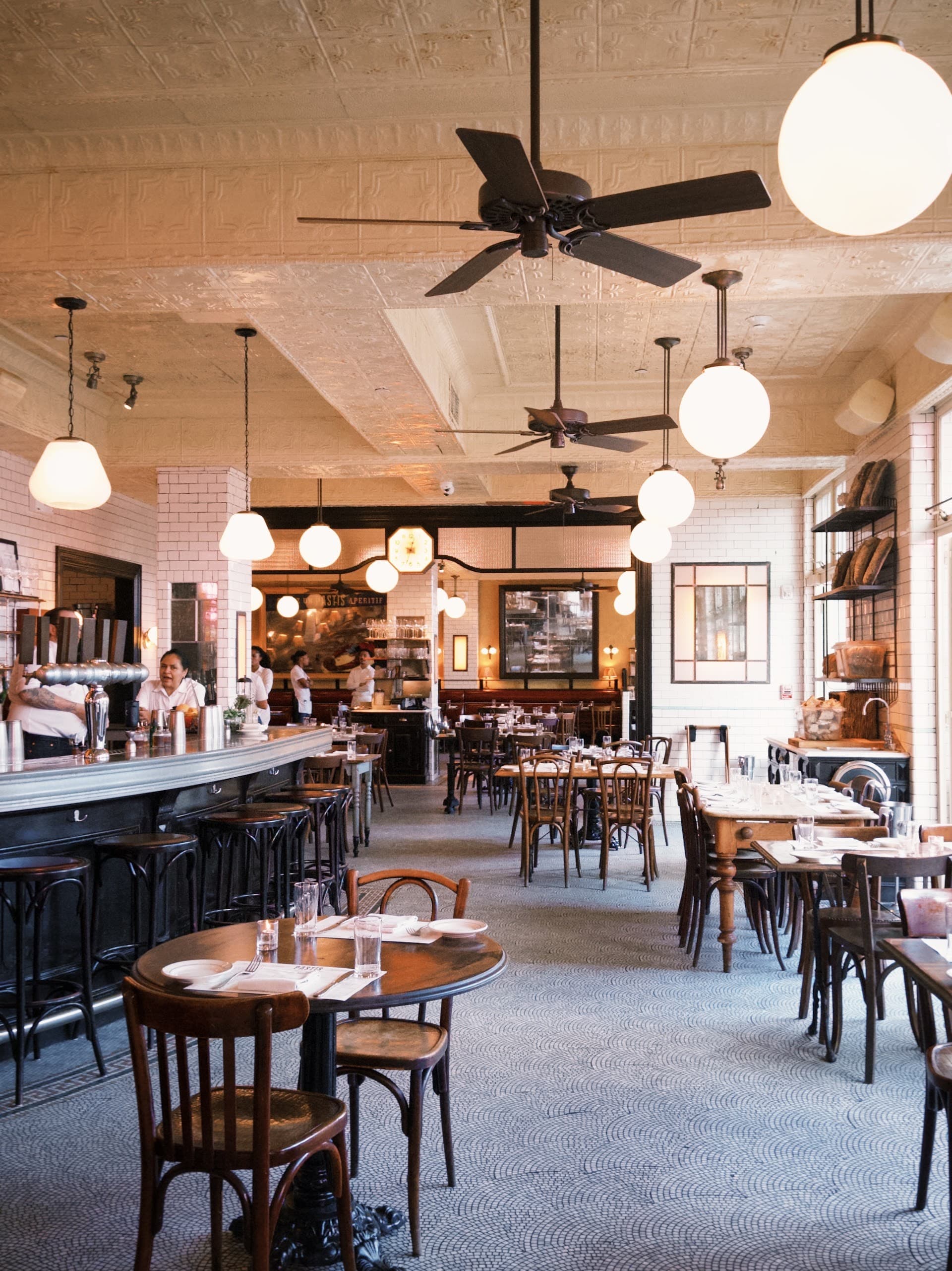 Pastis Miami interior dining scene with elegant decor