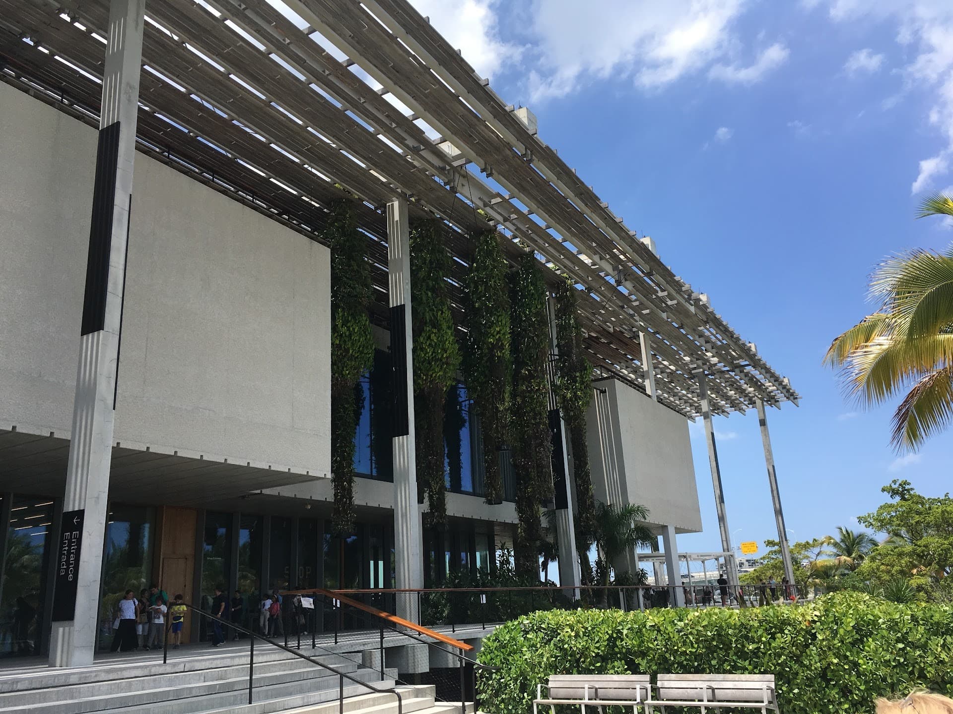 Pérez Art Museum Miami exterior view under sunny sky