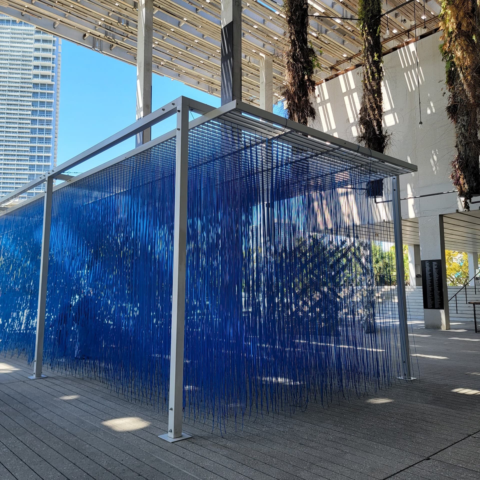 Artistic structure at Pérez Art Museum Miami