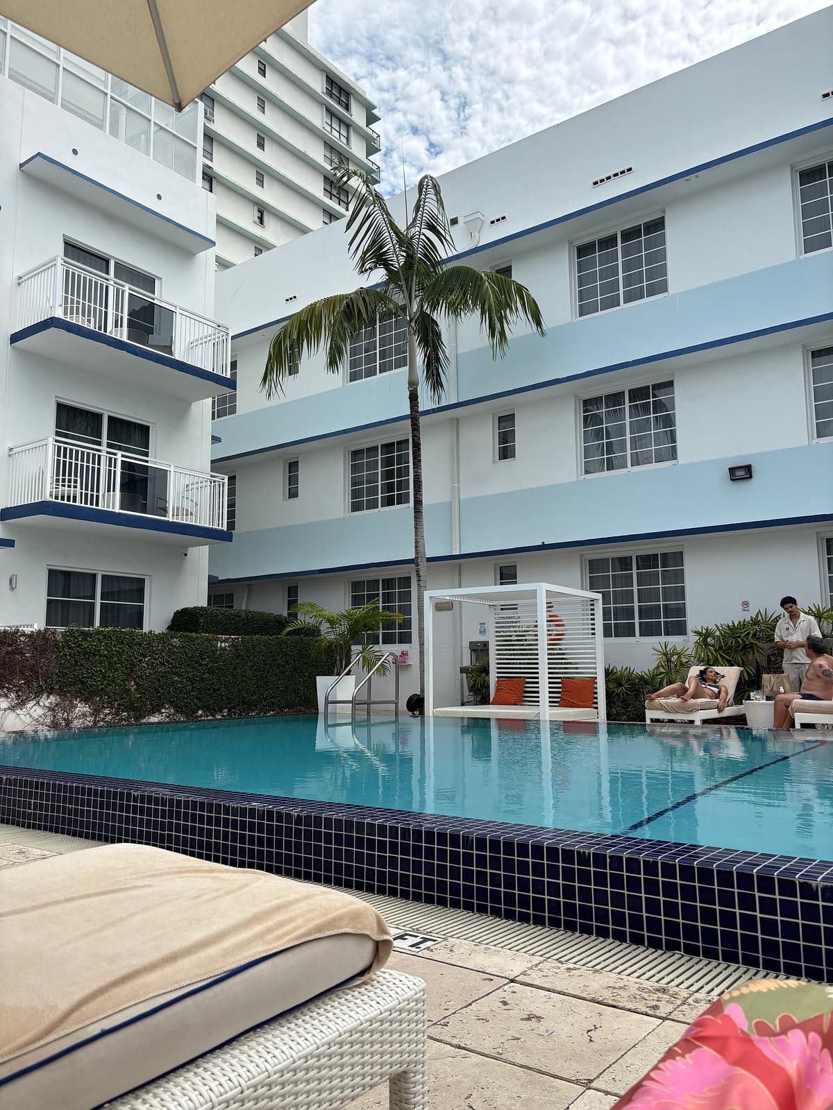 Pestana South Beach Miami pool area in Miami Beach