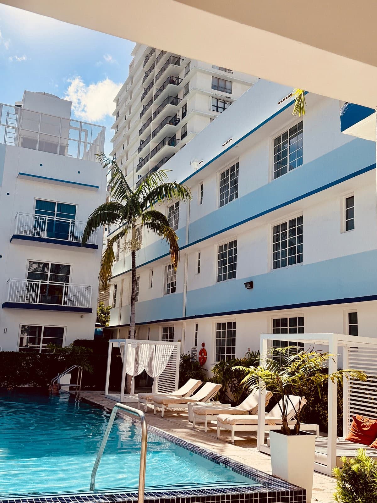 Pestana South Beach Miami pool area in Miami Beach