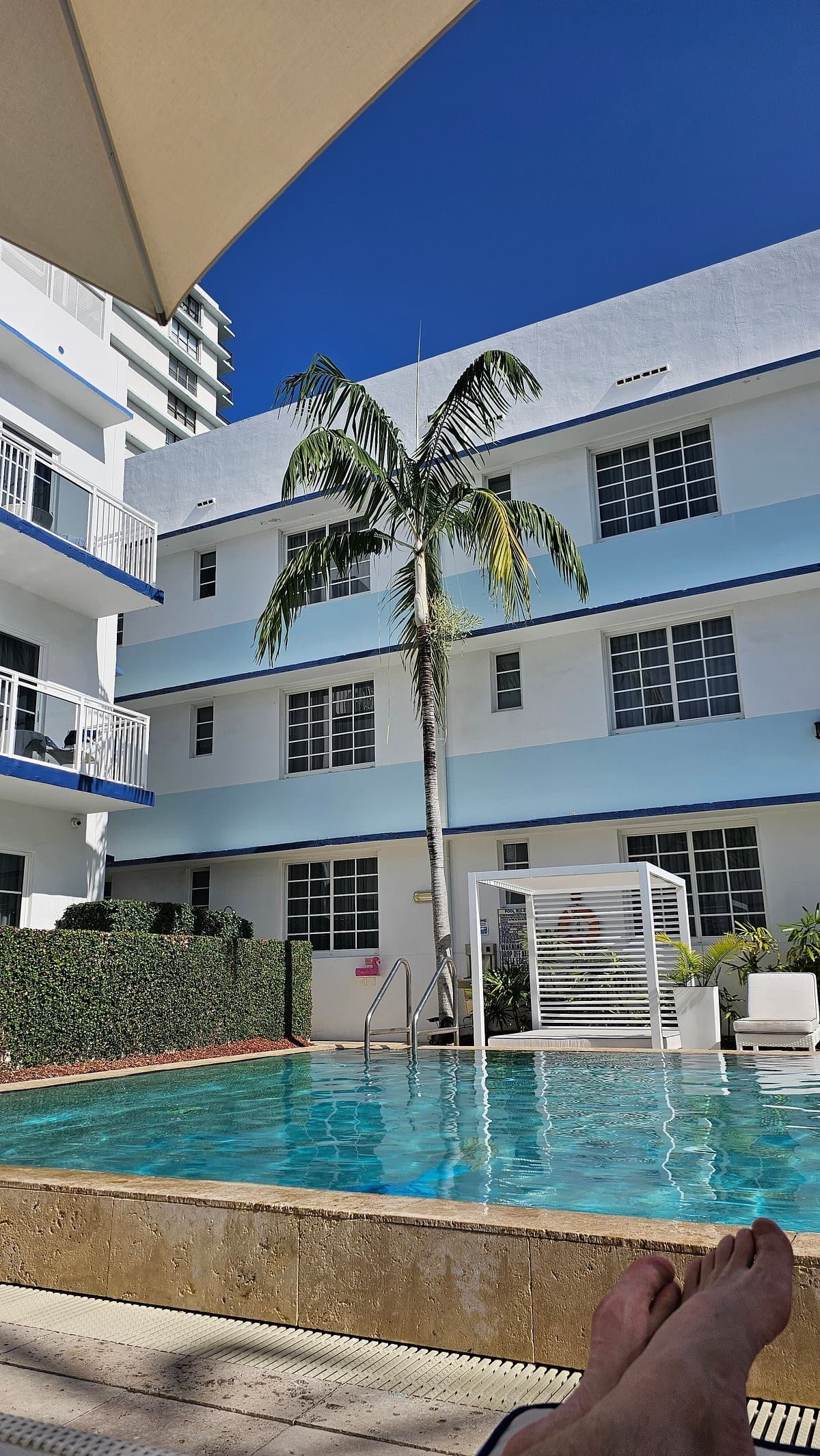 Pestana South Beach Miami pool area in Miami Beach