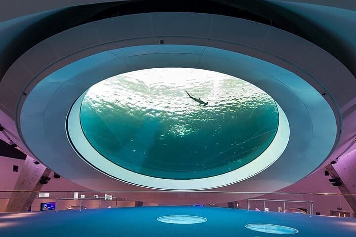 Frost Museum of Science interior view with underwater scene in Miami