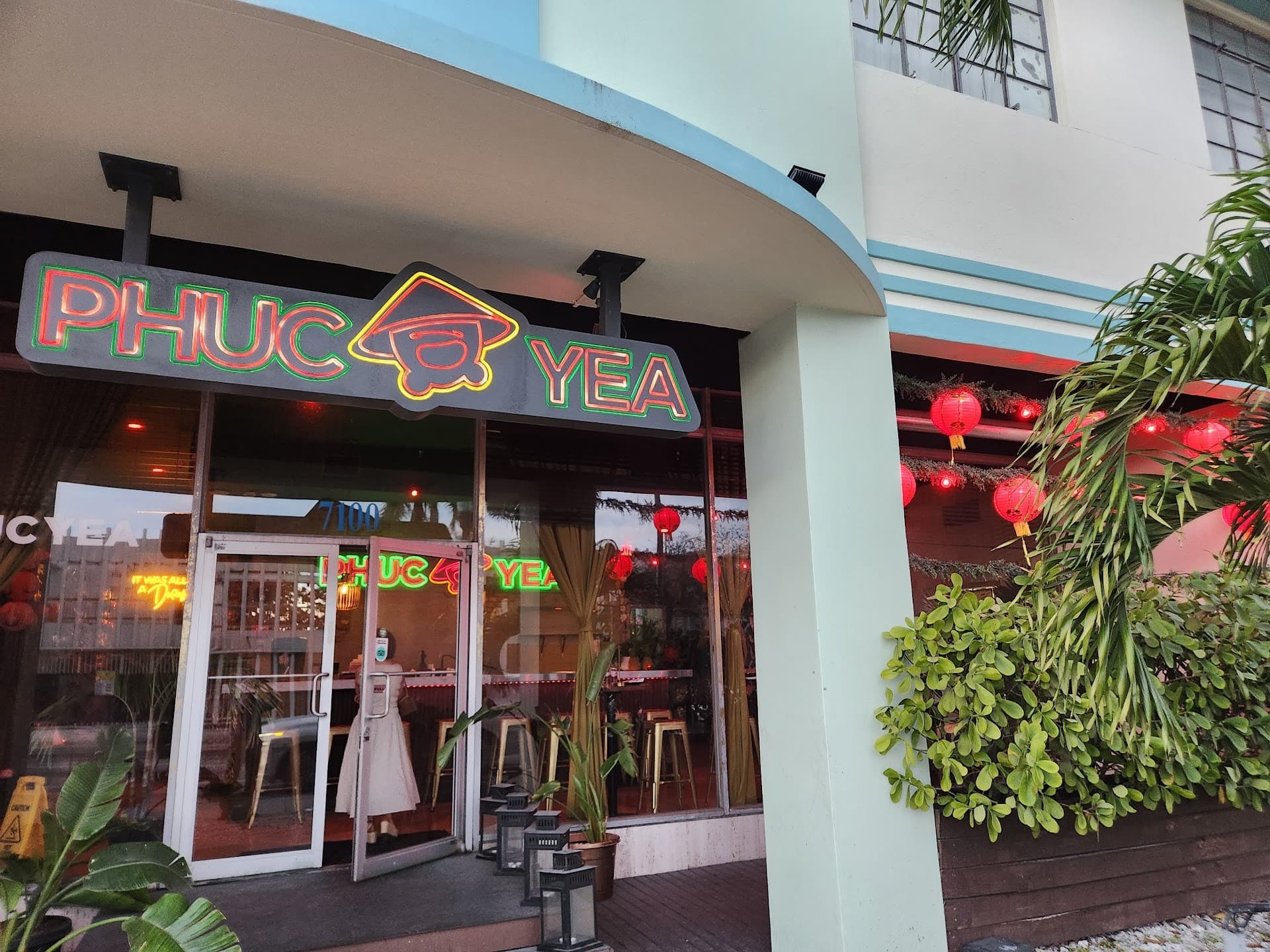 Exterior view of Phuc Yea restaurant in Miami