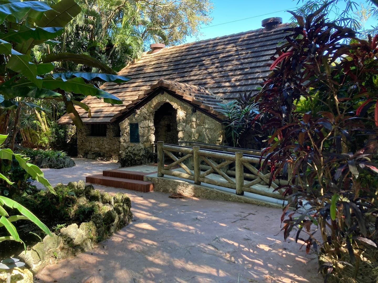 Charming stone house at Pinecrest Gardens