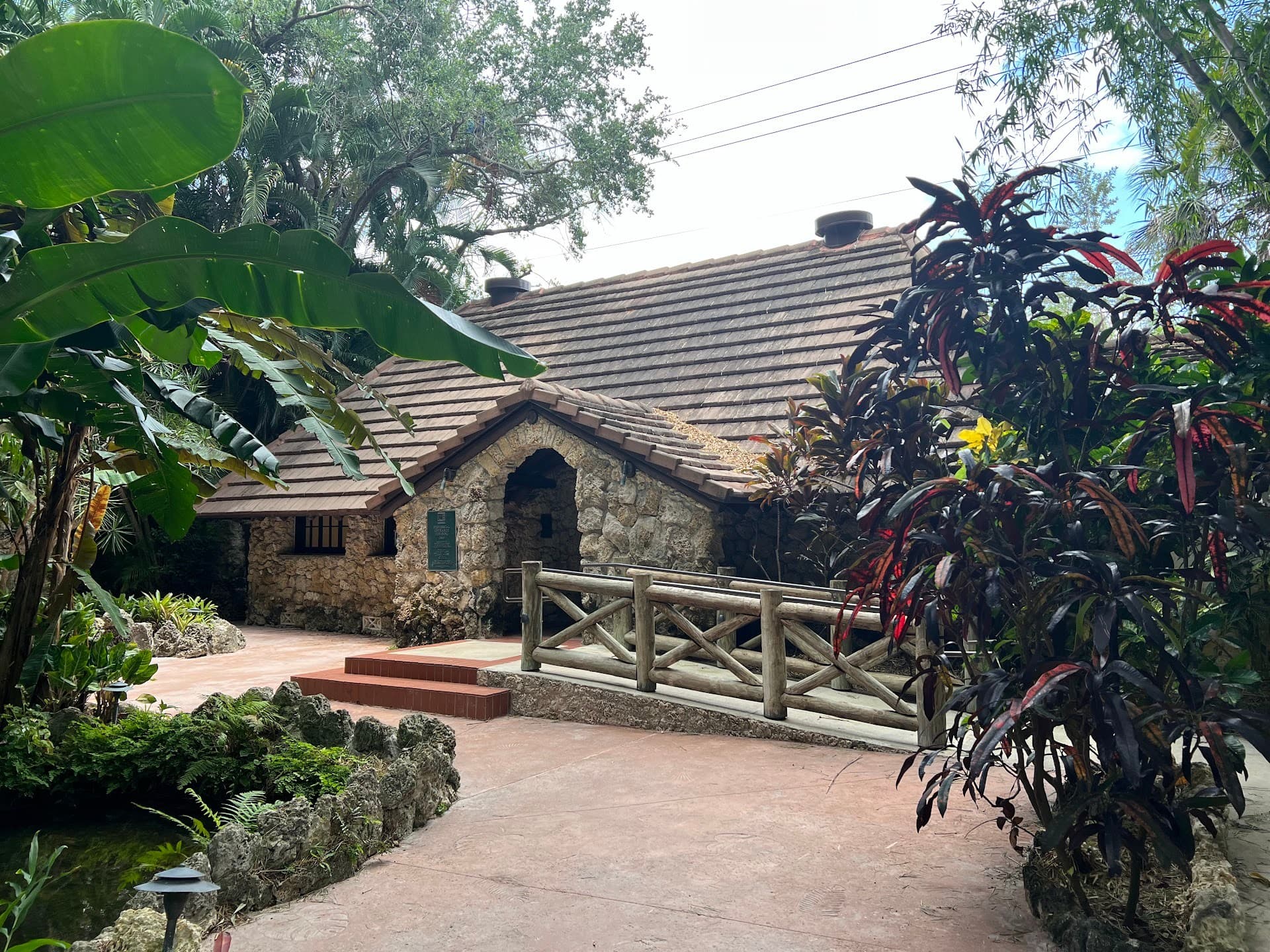 Pinecrest Gardens exterior view surrounded by greenery