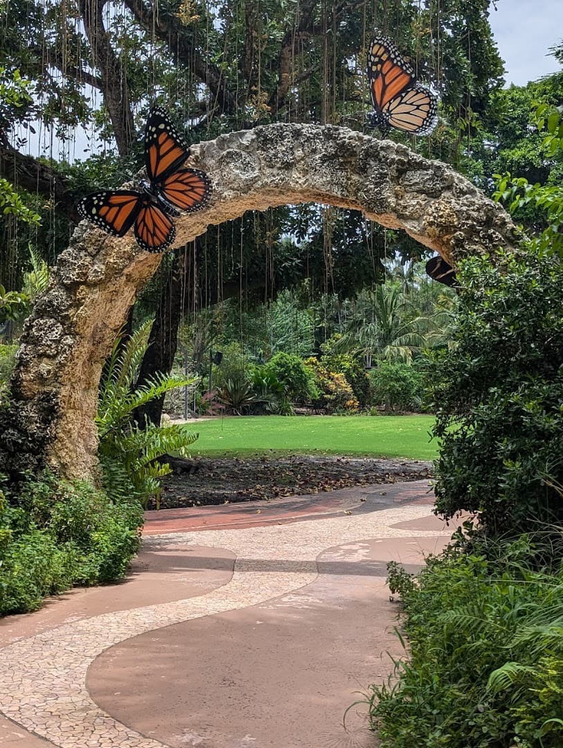 Butterfly archway at Pinecrest Gardens in Miami