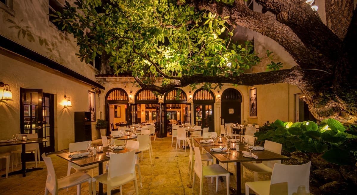 Prime 112 Restaurant outdoor patio in Miami Beach