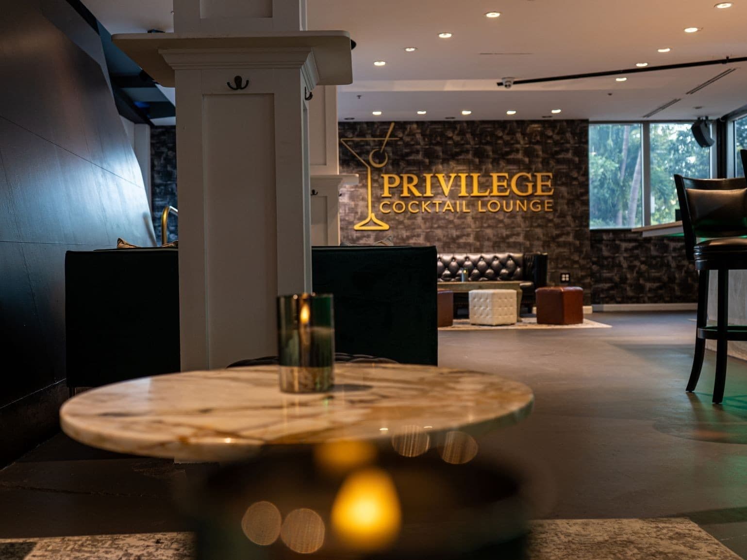 Privilege Cocktail Lounge interior in Miami Beach