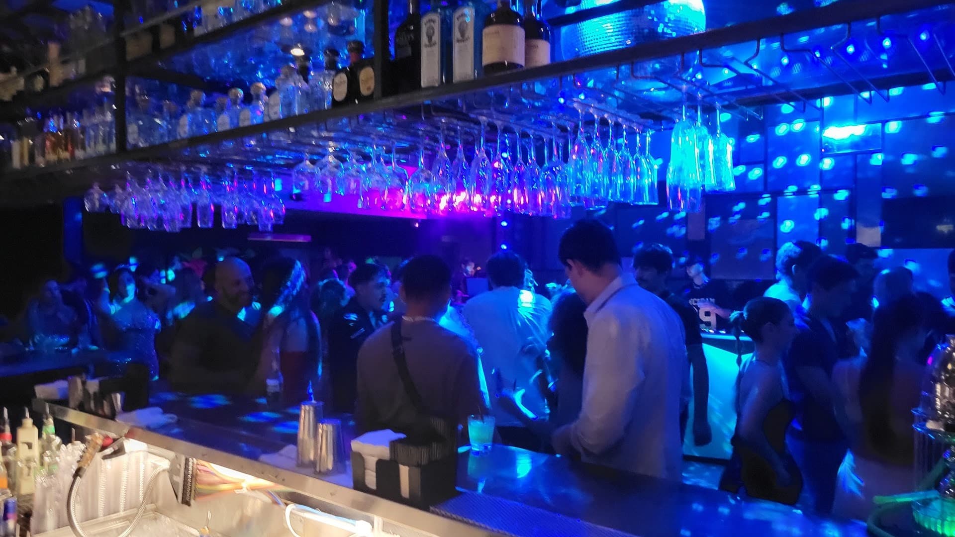Vibrant nightlife scene at Racket in Miami