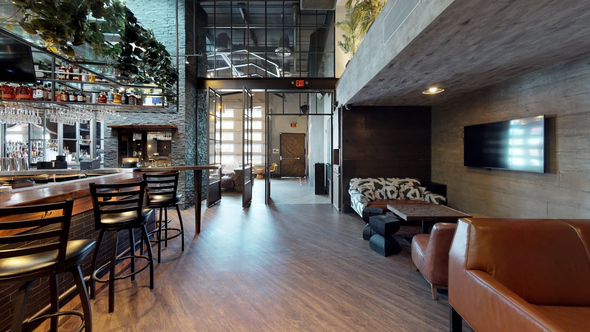 Modern interior of Racket in Miami nightlife scene
